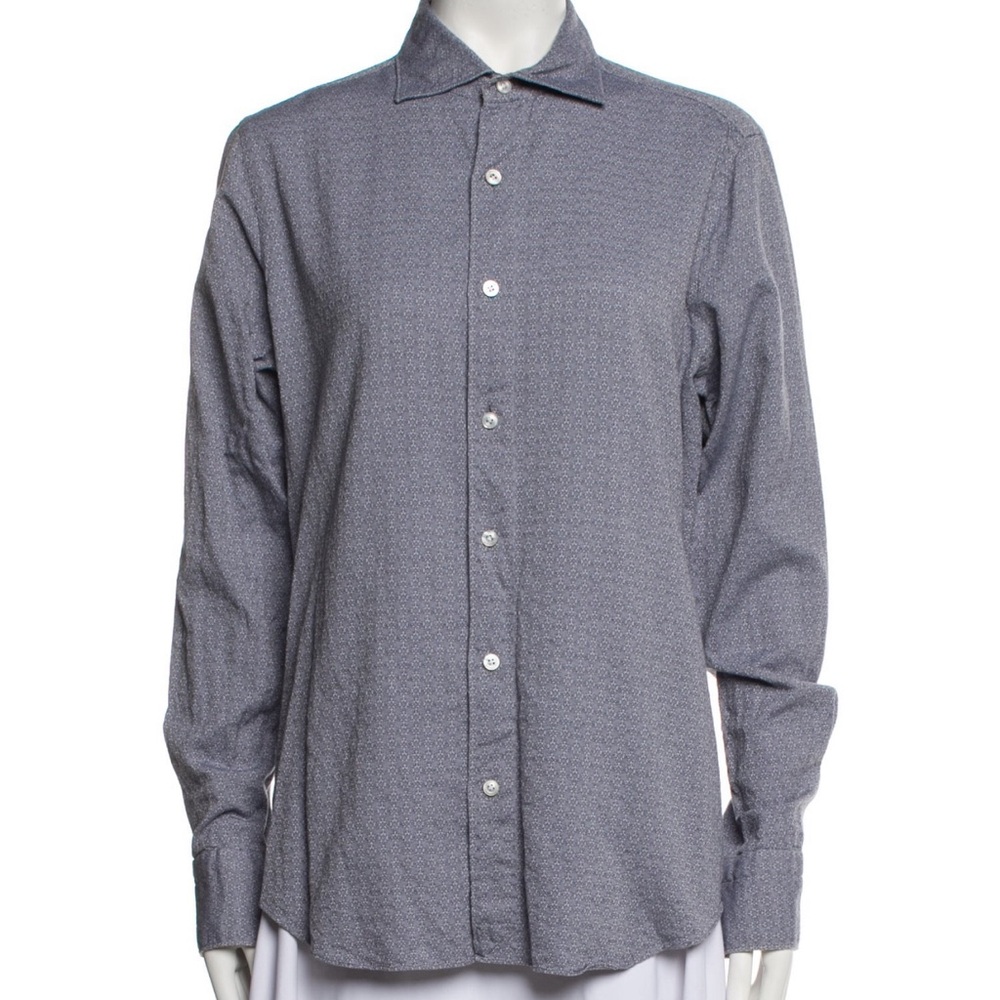 Missoni Textured Gray Button-Up Shirt
